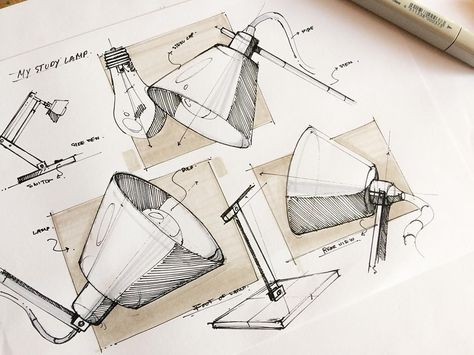 My study lamp #id #ideation #idstudent #idsketches #sketch #sketches #sketchbook #sketchzone #product #productdesign #productdesigner… Innovation Illustration, Product Sketch, Study Lamp, Logos Retro, Furniture Sketch, Structural Drawing, Sketches Sketchbook, Furniture Design Sketches, Prototype Design