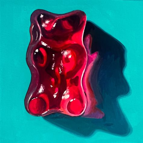 Yummy Gummy! Red is always the best in my opinion! Daily Painting Just posted in my online store (KateBirchArt.com) Link in bio! Gouache on paper Paper size 6x6 inches with small white border $115 *** please note for international orders a customs tax may be required upon delivery *** #gouachepainting #stilllifepainting #artistsoninstagram #painteveryday #colorfulart #gouache #dailypainting #dailyart #utahartist #makearteveryday #gouacheartist #art #painting #illustration #illustration... Dark Red Painting, Red Painting Ideas, Trading Card Ideas, Posca Art, Red Painting, Candy Art, Daily Painting, Artist Trading Cards, Illustration Artists