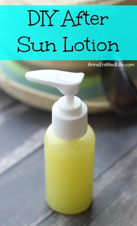 DIY After Sun Lotion. After a day out in the sunshine your skin can use a little pampering. Make your own terrific after sun lotion for mere pennies. This easy after sun lotion recipe makes a fabulous soothing, cooling, moisture replenishing DIY after sun lotion your skin will drink right up, any time of the year! After Sun Lotion, Easy Diy Beauty Products, Lotion Recipe, Diy Lotion, Sun Lotion, Moisturizer For Oily Skin, Suntan Lotion, Natural Sunscreen, Diy Beauty Recipes