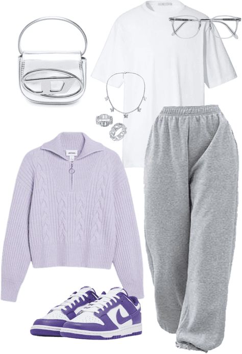 Sporty Style Outfits Comfy Casual, Sporty Outfits Modest, Sporty Indie Outfits, Kawaii Sporty Outfits, Cute Sporty Outfits Korean, Gray Sporty Joggers For Streetwear, Gray Sporty Winter Tracksuit, Wonyoung Wardrobe, Sporty Casual Style