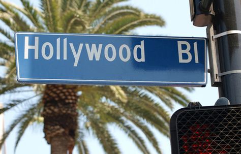 just in case you wondered what makes a road, avenue, street, lane or boulevard  a road, avenue, street, lane or boulevard, respectively ;p Hollywood Street, Hollywood Blvd, Hollywood Boulevard, Hooray For Hollywood, Street Sign, Street Signs, Hollywood Stars, Santa Monica, Art Pictures