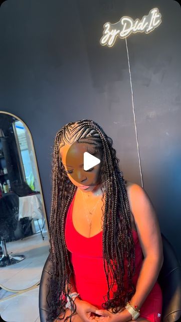 Towson, MD. on Instagram: "Ughh! Sooo pretty 😍😍😍 

How to book this look: Trending>Fulani braids> Add on boho of your choice.

#baltimoreknotless #braids #stitchbraids #blackgirlhair #smallfeedins #fulanibraids #bohobraids #lemonadebraids #baltimorebraider #viral #fyp #explore #braider #knotlessbraids #boho #diy #fun #fyp #dmv #lemonadebraids #contentcreator #baltimore #ravens #dmvbraider #bobknotlessbraids ##pov" Knotless Boho Braids Hairstyles Ideas, Boho French Braids, Medium Bohemian Braids, Boho Tribals With Knotless Braids, Bora Braids, Boho Fulani Braids, Boho Braided Hairstyles, Bohemian Braids, Big Box Braids