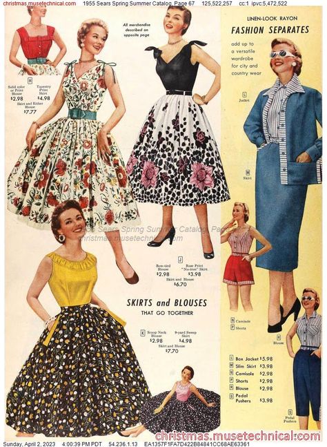 50s Inspired Fashion, 1950s Summer, 1950s Fashion Women, 50th Clothes, 1950’s Fashion, 1950 Fashion, 1950s Outfits, Summer Fashions, Fifties Fashion