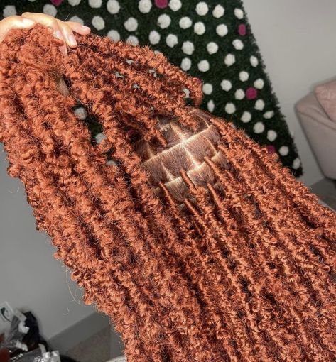 Ginger Butterfly Locs, Dreds Locs, Butterfly Locks, Fav Hairstyles, Twists Hairstyles, Faux Loc, Big Box Braids, Butterfly Locs, Hairstyles Pictures