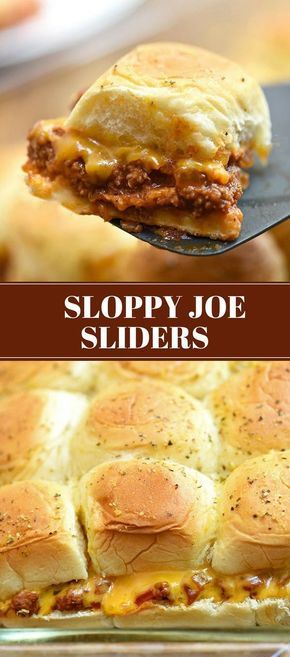 Sloppy Joe Sliders are meaty, saucy, cheesy and tasty! Easy to make and ready in minutes, they're perfect for parties or weeknight dinners. #sandwiches #gamedayfood #tailgate #snacks #appetizers #weeknightdinners #easyrecipe #beef #partyfood Sloppy Joe Sliders, Sloppy Joes Sliders, Tailgate Snacks, Snacks Appetizers, Sloppy Joes Recipe, Mini Sandwiches, Sloppy Joe, Slider Recipes, Football Food