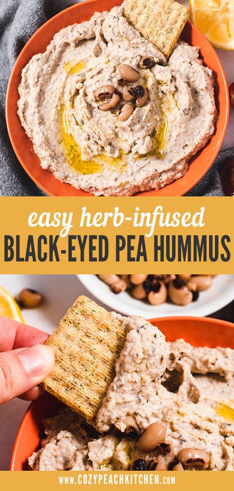 Black Eyed Pea Dip, Traditional Hummus, Vegetarian Snacks Easy, Baked Halloumi, Pea Dip, Pea Hummus, Gf Snacks, Black Eyed Peas Recipe, Hummus Ingredients