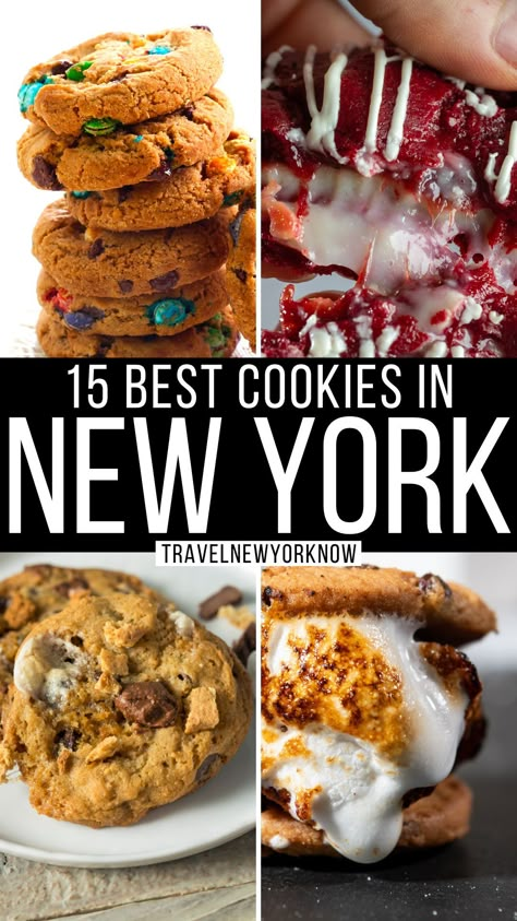 15 Best Cookies in NYC + Secret Expert Tips Chunky New York Cookies, New York Style Cookies Recipe, Nyc Cookies Recipe, New York Style Cookie Recipe, Ny Style Cookies Recipe, Nyc Cookie Recipe, Nyc Style Cookies, Ny Cookies Recipe, New York Cookie Recipe