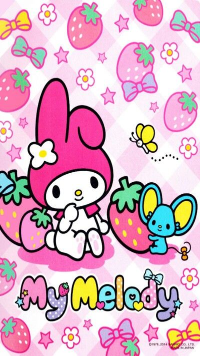 My melody Sanrio Things, My Melody Wallpaper, Unicorn Pictures, Kitty Images, Cute Kawaii Animals, Kawaii Sanrio, Sanrio Wallpaper, Hello Kitty My Melody, Twin Stars