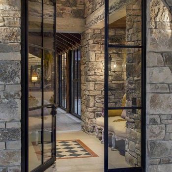 French Doors Exterior, French Exterior, Black Front Doors, Prehung Doors, Steel Windows, Swinging Doors, Painted Front Doors, Luxe Interiors, French Door