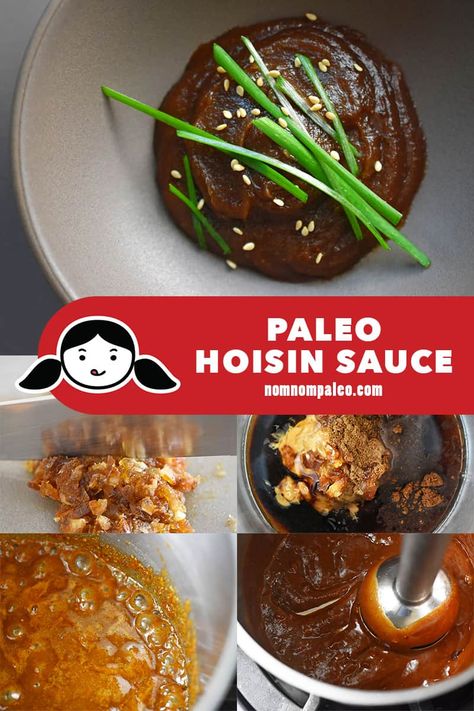 This lip-smacking Paleo Hoisin Sauce can be made in 15 minutes! My Whole30-friendly version still delivers all the complexity and flavor of the classic, with none of the soy, wheat, sugar, or preservatives! #nomnompaleo #paleo #primal #glutenfree #vegan #nutfree Gluten Free Hoisin Sauce, Raisin Sauce, Paleo Sauces, Almond Butter Recipes, Paleo On The Go, Nom Nom Paleo, Homemade Gluten Free, Paleo Whole 30, Primal Paleo