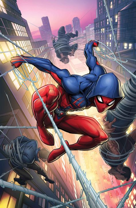 BEN REILLY: SCARLET SPIDER #2 Variant Patrick Brown, Ben Reilly, All Spiderman, Scarlet Spider, Ultimate Spider Man, Marvel Vs Dc, Comics Art, Marvel Vs, Arte Fantasy