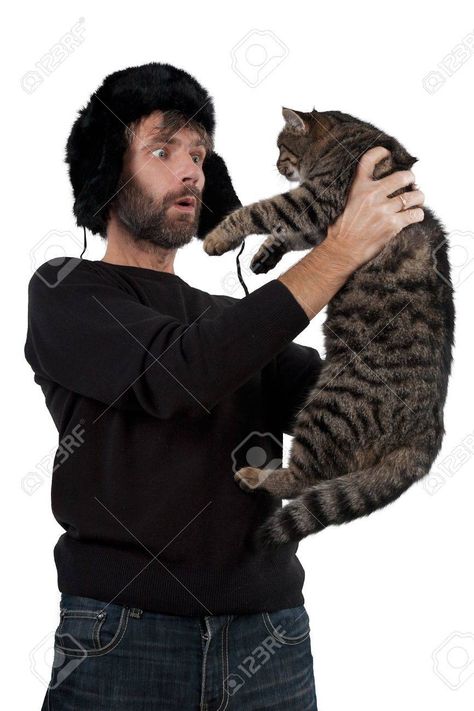 Man Holding Cat, Men With Cats, Body Tutorial, Cat Images, Cat Reference, Cat Stock, Anatomy Poses, Human Reference, Cat Pose