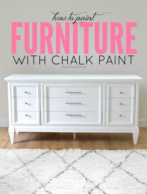 How To Paint Furniture with Chalk Paint (and how to survive a DIY disaster). Painting Laminate Furniture, How To Paint Furniture, Laminate Furniture, Dekor Diy, White Chalk Paint, Furniture Rehab, How To Survive, White Chalk, Chalk Paint Furniture