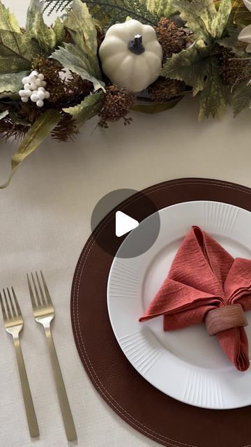 Balsam Hill on Instagram: "Here's an easy, elegant way to elevate your Thanksgiving table. 🍁" Thanksgiving Table Setup, Table Decorating, Table Setup, Thanksgiving Table, Thanksgiving, Table Decorations, Instagram