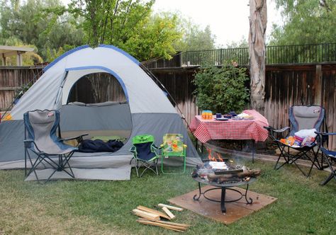 Easy Backyard Campout Ideas - 365ish Days of Pinterest Backyard Camp Out, Backyard Camping Ideas, Campout Party, Backyard Campout, Shabby Chic Bedroom Furniture, Backyard Camping, Diy Boho Decor, Easy Backyard, Camping Party