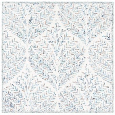 Buy Area Rugs Online at Overstock | Our Best Rugs Deals Blue And White Rug, Printed Silk Fabric, Turquoise Rug, Square Area Rugs, Blue Area Rug, Elegant Home Decor, Blue Square, Blue Area, Hand Tufted Rugs