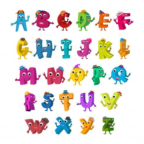 Alphabet Characters, Bride Cartoon, Different Alphabets, Alphabet Names, Doodle Alphabet, Animal Cartoon, Kid Character, Graphic Design Fun, Unique Fonts