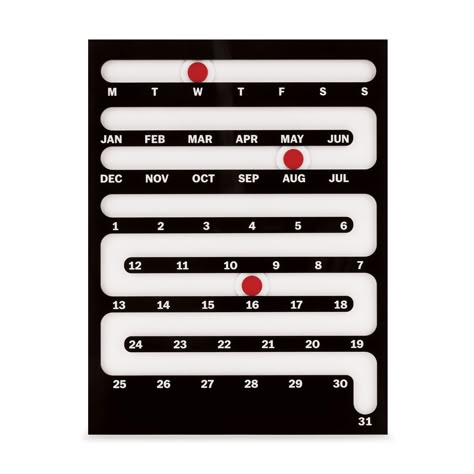 MoMA Sliding Perpetual Calendar – MoMA Design Store Room Trinkets, Calendar Design Inspiration, Pink Studio, Creative Calendar, Bedroom Candles, Cnc Ideas, School Of Visual Arts, Award Winning Books, Hosting Guests