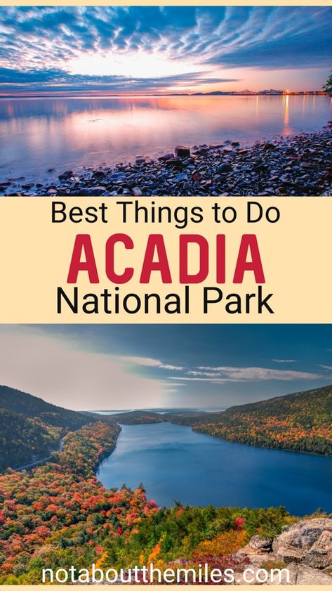 19 Best Things to Do in Acadia National Park, Maine! - It's Not About the Miles Acadia National Park Fall, Maine Fall, Maine In The Fall, Acadia Maine, Maine Road Trip, New England Vacation, I Will Be Here, National Parks America, National Park Itinerary