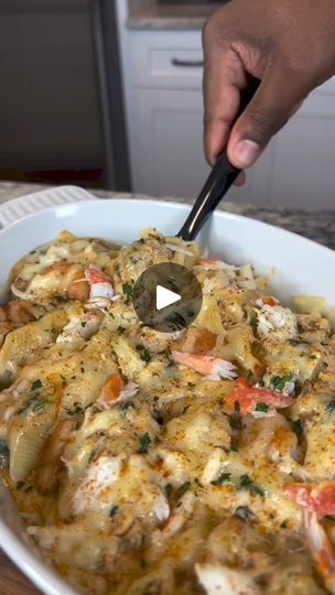 Facebook Crab And Shrimp Stuffed Shells, Shrimp Stuffed Shells, Lump Crab Meat Recipes, Seafood Stuffed Shells, Shrimp Stuffed, Crab Pasta, Stuffed Shells Ricotta, Seafood Boil Recipes, Crab Stuffed Shrimp