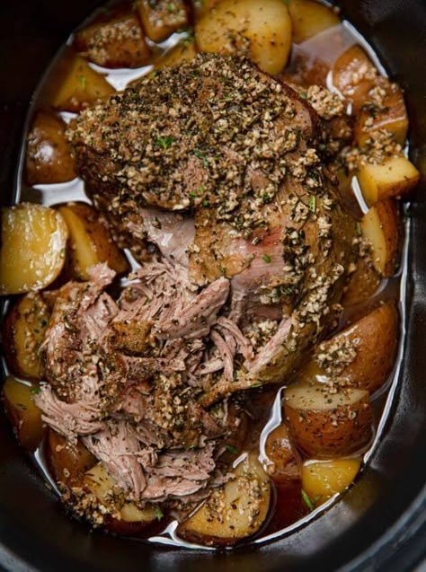 Sabrina Snyder Lamb Chop Crockpot, Leg Of Lamb Crockpot Recipes, Lamb Chops In Crockpot, Lamb Chop Recipes Crockpot, Lamb Shoulder Slow Cooker, Lamb Leg Slow Cooker, Slow Cooker Leg Of Lamb Recipe, Lamb Recipes Crockpot, Lamb Slow Cooker Recipes