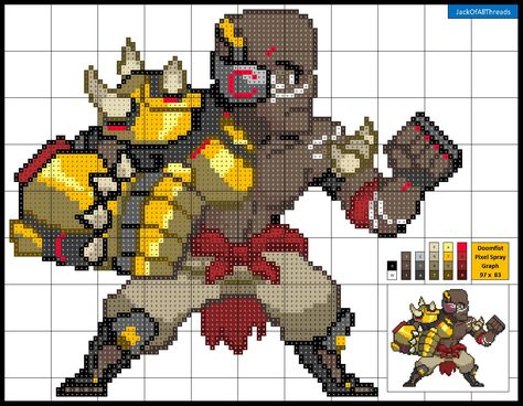 Overwatch Pixel Art, Pixel Art With Grid, Crochet Patches, Overwatch Wallpaper, Wallpaper Pixel, Overwatch Wallpapers, Perler Art, Perler Crafts, Beads Designs