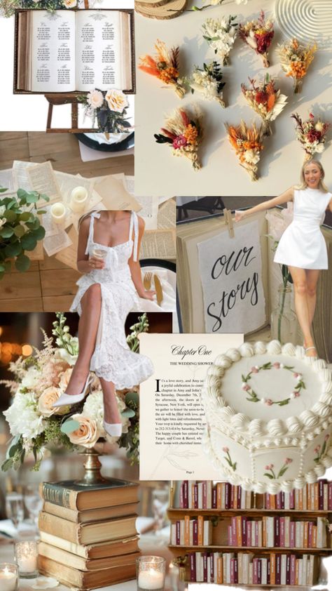 Book library themed bridal shower, bookish things, bookish theme party, vintage books vibes Bridal Shower Inspo, Wedding Shower Themes, Themed Bridal Shower, Book Library, Bookish Things, Book Party, Bridal Shower Party, Bridal Robes, Bridal Shower Theme