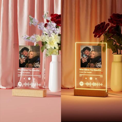 Amazon.de: Generic Spotify Glas Personalisiert Geschenke - Song Cover Glas Bild mit Foto Spotify Platte Acrylglas, Personalisierte Jahrestag Valentinstag Geschenke für Ihn Sie Männer Frauen Freundin Pärchen Foto Spotify, Custom Gifts For Boyfriend, Acrylic Song Plaque, Spotify Plaque, Custom Picture Gifts, Song Plaque, Music Plaque, Acrylic Photo Frame, Personalized Gifts For Women