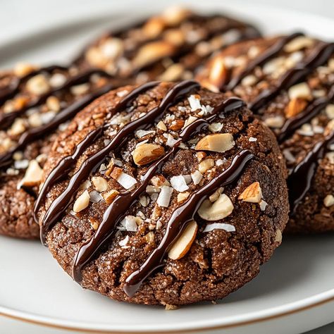 German Chocolate Cake Cookies German Chocolate Cake Cookies, German Chocolate Cookies, Hacks For Home, Coconut Pecan Frosting, Chewy Chocolate Cookies, Chocolate Cake Cookies, Coconut Pecan, Types Of Chocolate, German Chocolate Cake