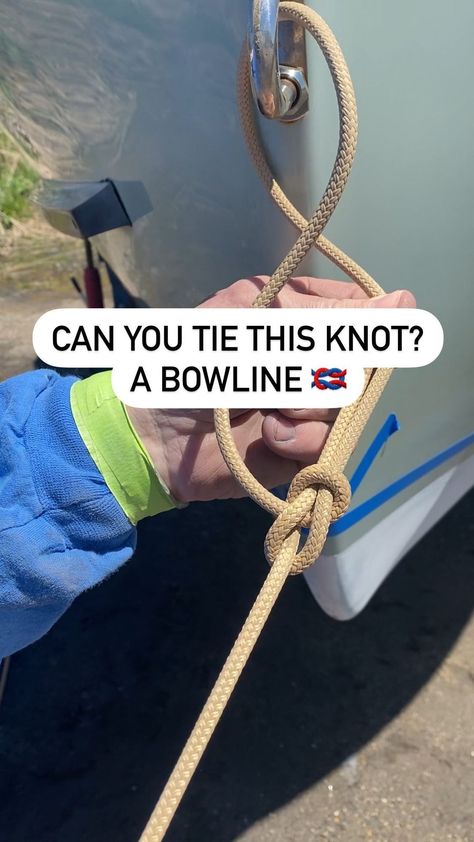 Greg Dolan | Seacoast Specialty Marine | When and why to use a bowline knot 🤔⬇️🪢 A bowline knot is your go-to solution when you need to secure your lines. Whether it’s for... | Instagram How To Tie A Hammock Knot, Boat Knots How To Ties, Marine Knots, How To Tie A Knot, Boat Buoy, Bowline Knot, Best Knots, Knot Tying, Knots Diy