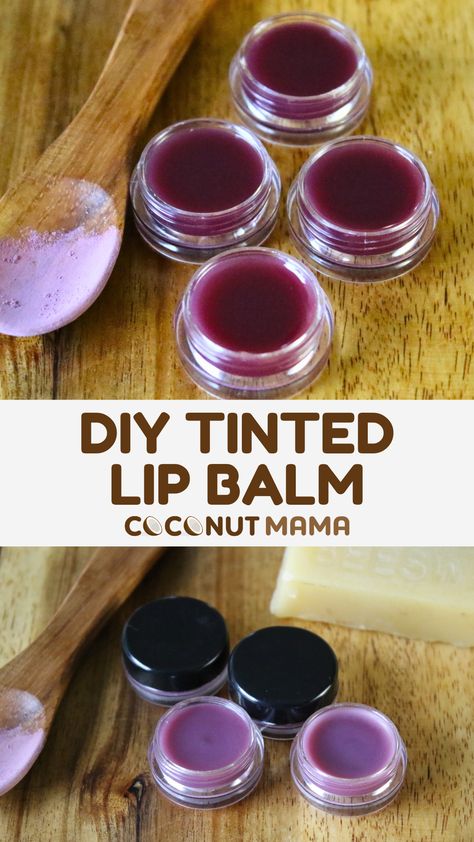 This DIY tinted lip balm is made with nourishing ingredients and a customizable color and is a wonderful addition to your skincare routine. Diy Tinted Lip Balm, Tinted Lip Balm Recipe, Tallow Lip Balm, Tallow Recipe, Thoughtful Diy Gifts, Salt Scrub Diy, Recipe With Honey, Diy Lip Balm Recipes, Lip Balm Recipe