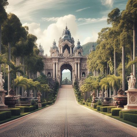 Palace Outside, Janaki Mandir, Fantasy Palace, Classic Palace, Fantasy Statue, Fantasy Cities, Greek City, Fantasy Worlds, Disney Princess Ariel