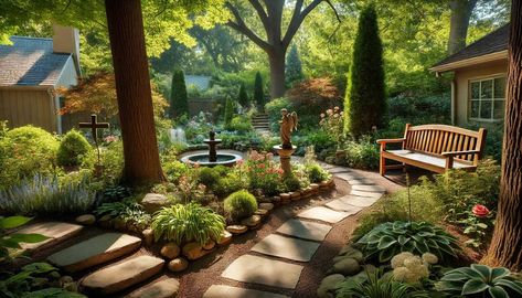 Discover 15 serene prayer garden ideas to enhance your spiritual practice. Create a peaceful space for your prayers with these inspiring designs. Prayer Garden Ideas, Crafting She Shed, Prayer Chain, Spiritual Garden, Prayer Room Ideas, Peaceful Space, Prayer Garden, Aromatic Plant, Prayers For Strength