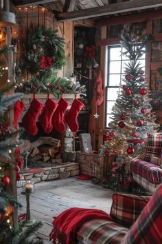 Home Decor: #homedecor, #interiordesign, #homedesign, #decor inspiration Small Cabin Living Room Ideas, Small Cabin Living, Log Cabin Christmas Decor, Cabin Living Room Ideas, Small Cabin Living Room, Fireplace Cabin, Log Cabin Living Room, Cabin Living Room Decor, Modern Cabin Interior