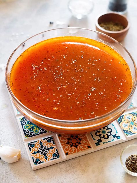 Consome Tomato Sauce - Maricruz Avalos Kitchen Blog Taco Dipping Sauce Broth, Consome Sauce, Mexican Tomato Sauce, Mexican Hot Sauce Recipe, Chamoy Sauce, Red Sauce Recipe, Mexican Salsa Recipes, Red Salsa, Mexican Sauce