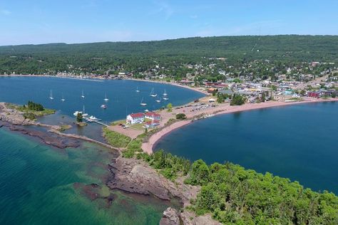 America's Best Small Lake Town Is the Place to Chase Summer Nostalgia, Fiery Fall Foliage, and Winter's Northern Lights Winter Northern Lights, Grand Marais Minnesota, North Shore Minnesota, Travel Minnesota, Lake Town, Gasparilla Island, Summer Nostalgia, Boundary Waters Canoe Area, Koi Watercolor