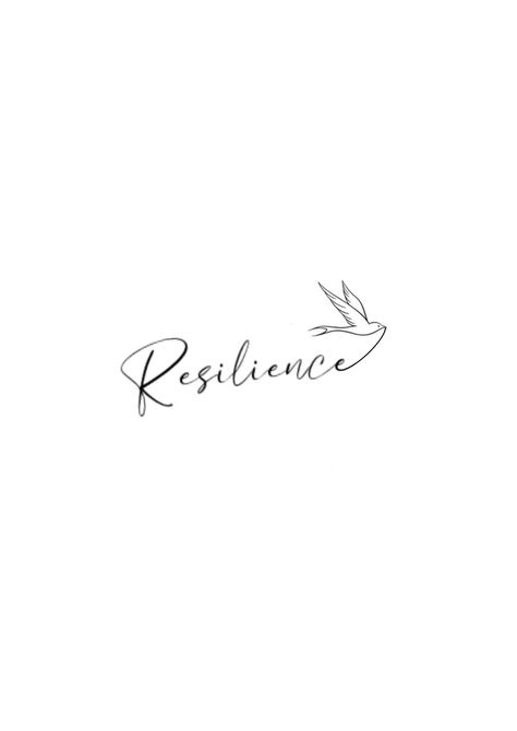 Resilience Tattoo Fonts, Resilient Tattoos For Women, Small Chest Tattoos Female, Small Chest Tattoo Female, Stay Strong Tattoo, Resilience Tattoo, Strong Tattoos, Wave Tattoo Design, Tattoo Design For Hand