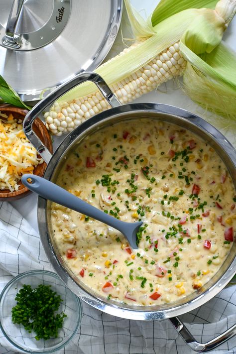 Pepperjack creamed Corn – The table of spice Pepper Jack Creamed Corn, Cream Corn, Fall Festivities, Creamed Corn, Canned Corn, Pepper Jack Cheese, Corn Recipes, Pepper Jack, Holiday Food