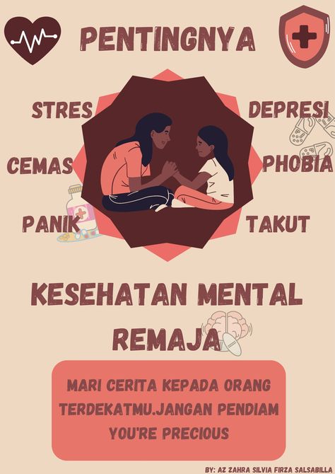 Mental health Poster Kesehatan Simple, Poster Kesehatan Aesthetic, Proposal Cover, Aesthetic Cover, Poster Aesthetic, School Related, Simple Aesthetic, Creative Instagram Photo Ideas, Apa Aja