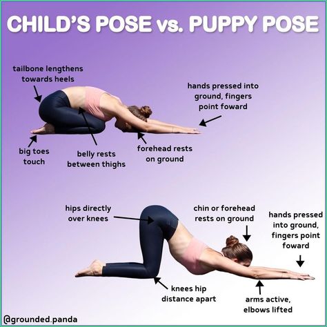 Strengthen your core, support your back. Puppy Pose Yoga, Childs Pose, Asana Yoga, Puppy Pose, Morning Yoga Routine, Kids Yoga Poses, Yoga Beginners, Yoga Positions, Yoga Body