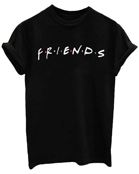 Graphic Tees Black, Boys Sleepwear, Looks Country, Summer Graphic Tee, Shirt Pant Set, Girls Graphic Tee, Friends Tshirt, Shirts For Teens, Friends Tv Show