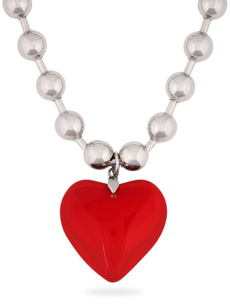 PRICES MAY VARY. Mix & Match: Everyday fashion can be simple and delicate with our Ojerry Chunky Puffy Heart Pendant Choker Necklaces Jewelry Collection for Teen Girls and Women that give you a trendy and slay look Materials & Details: Our Big Glass Heart Necklace is made of a zinc alloy chunky ball chain 15.7" in length with 3.5" beads, 1.37" width plastic red heart pendant Y2K Aesthetic: It's there, everywhere! People are obsessed with these 2000s vibes, from maximalism to minimalism, bring it Puffy Heart Necklace, Necklaces Layered, Trendy Stuff, Essentials Aesthetic, Heart Butterfly, Layered Chain, Pendant Choker, Maximalism, Puffy Heart