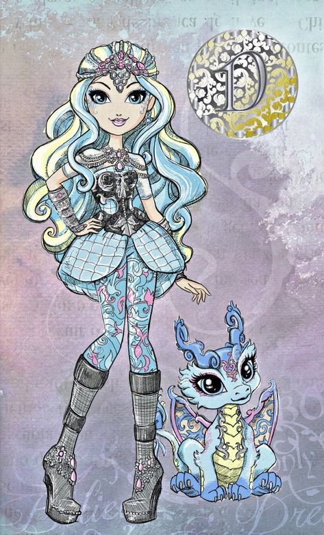 Darling Charming Daring Charming, Darling Charming, Ever After Dolls, Raven Queen, After High School, Cartoon As Anime, Monster High Art, Fairy Tale Characters, Dragon Games