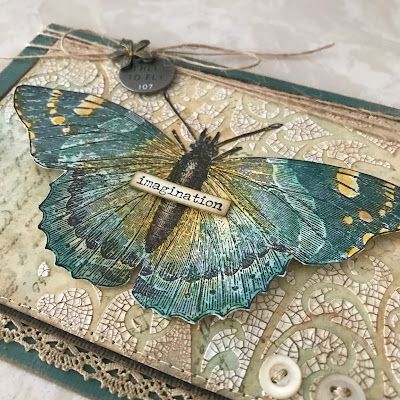 Tim Holtz Tutorials, Timmy Time, Tim Holtz Crafts, Tim Holtz Ideas, Tim Holtz Stamps, Tim Holtz Cards, Aesthetic Diy, Butterfly Dragonfly, Art And Craft Ideas