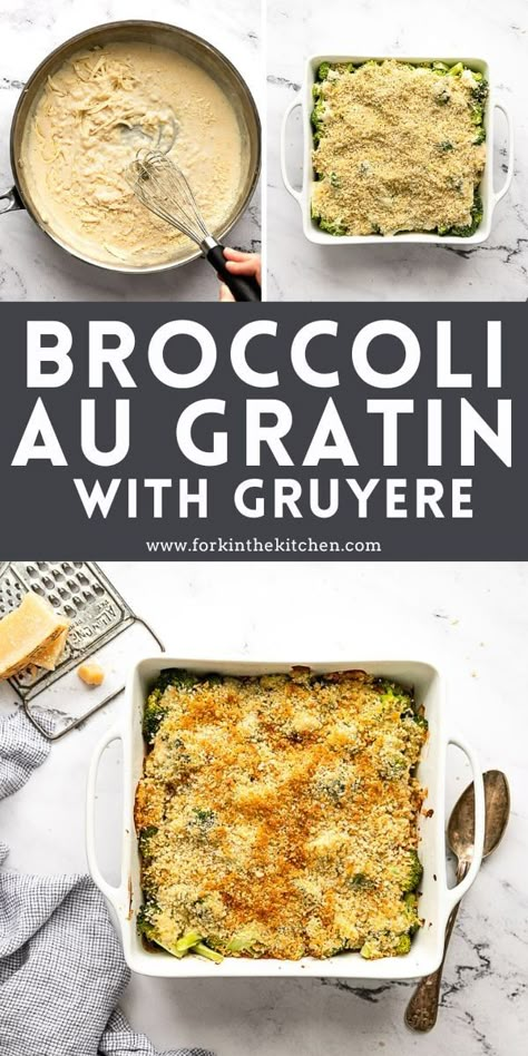 Broccoli au Gratin Broccoli Au Gratin, Broccoli Gratin, Broccoli Side Dish, Fish Steak, Traditional Thanksgiving Recipes, Breadcrumb Topping, Vegetable Side Dish Recipes, Au Gratin Recipes, Veggie Side Dish