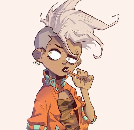 Mohawk Character Design, Anime Mohawk, Protagonist Ideas, Mohawk Drawing, Overwatch Hero Concepts, Character Hair, Asian Drawing, Visual Library, Style Reference