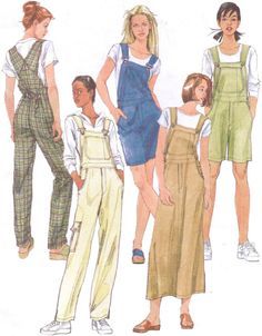 40s Mode, Womens Overalls, Patron Vintage, Mccalls Sewing Patterns, Creation Couture, Fashion Design Sketches, Moda Vintage, Overalls Women, A B C