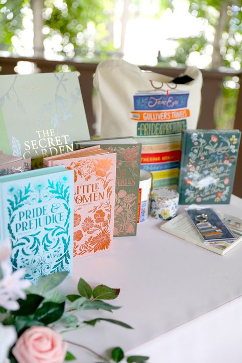 An Enchanting Literary Party - The Enchanted Book Club Book Inspired Birthday Party, Book Theme Party Ideas, Bookish Birthday Party, Bookish Bachelorette Party, Book Party Food, Bookish Activities, Book Theme Birthday, Book Party Ideas, Literary Party