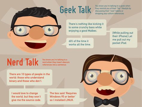 Geekisms!: What's the Difference between a Geek and a Nerd? Funny Nerd, Great America, Pop Culture References, Pride Gifts, Malbec, Cultura Pop, Book Reviews, Comic Book, Favorite Books