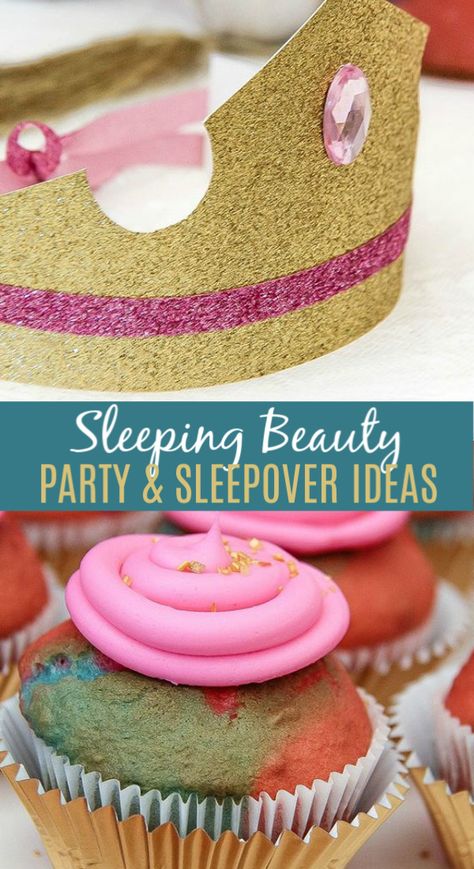 Sleeping Beauty Crafts, Sleeping Beauty Party Food, Party Hat Craft, Sleeping Beauty Birthday Party, Beauty Party Ideas, Sleepover Tips, Sleeping Beauty Party, Princess Birthday Party Decorations, Beauty Party